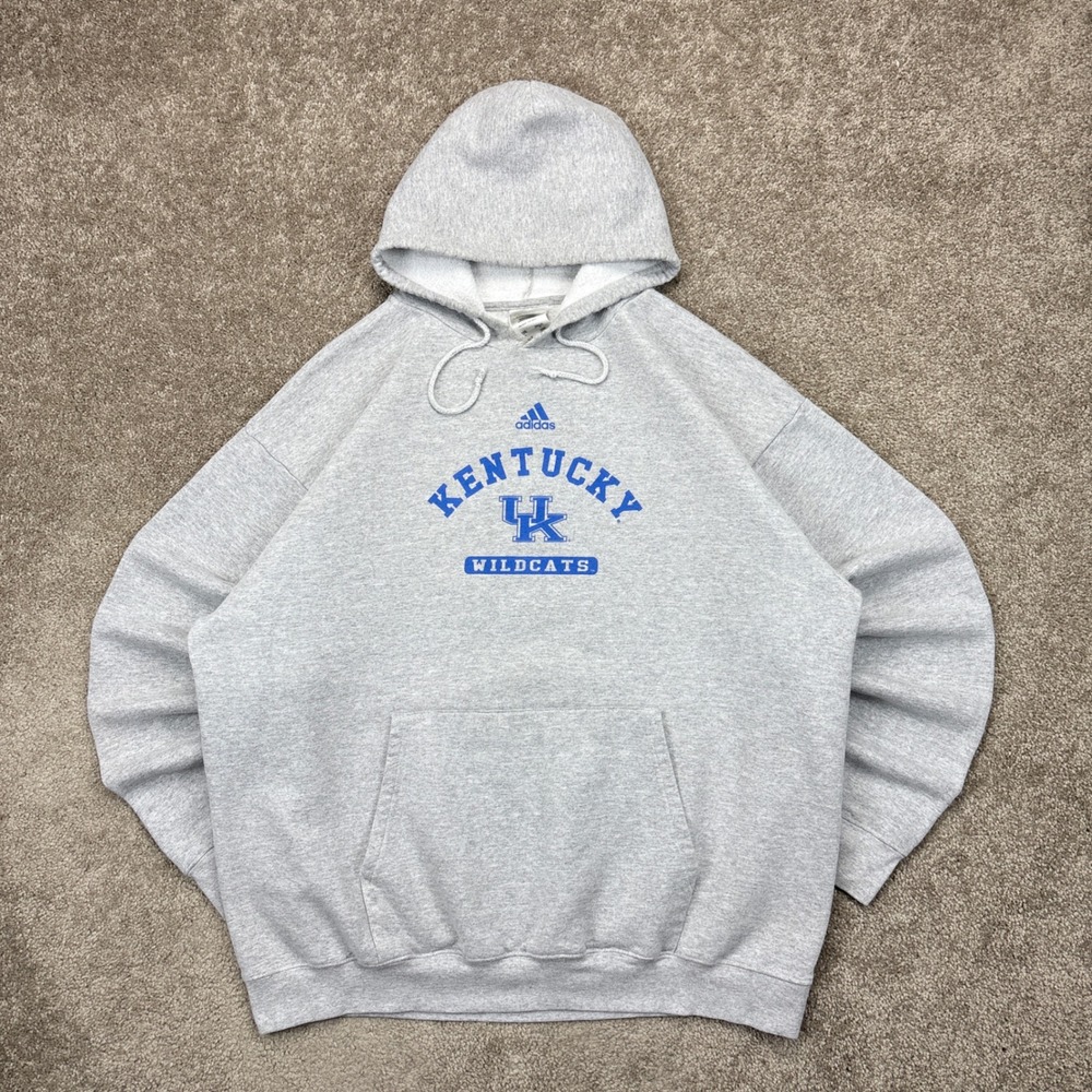 Vintage Y2K Adidas Center Logo Kentucky Wildcats Hoodie‎ Large